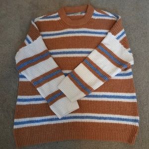 striped oversize sweater